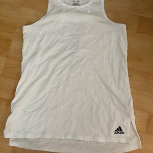 Girls Adidas white tank top
